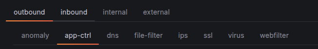 UTM Subtabs